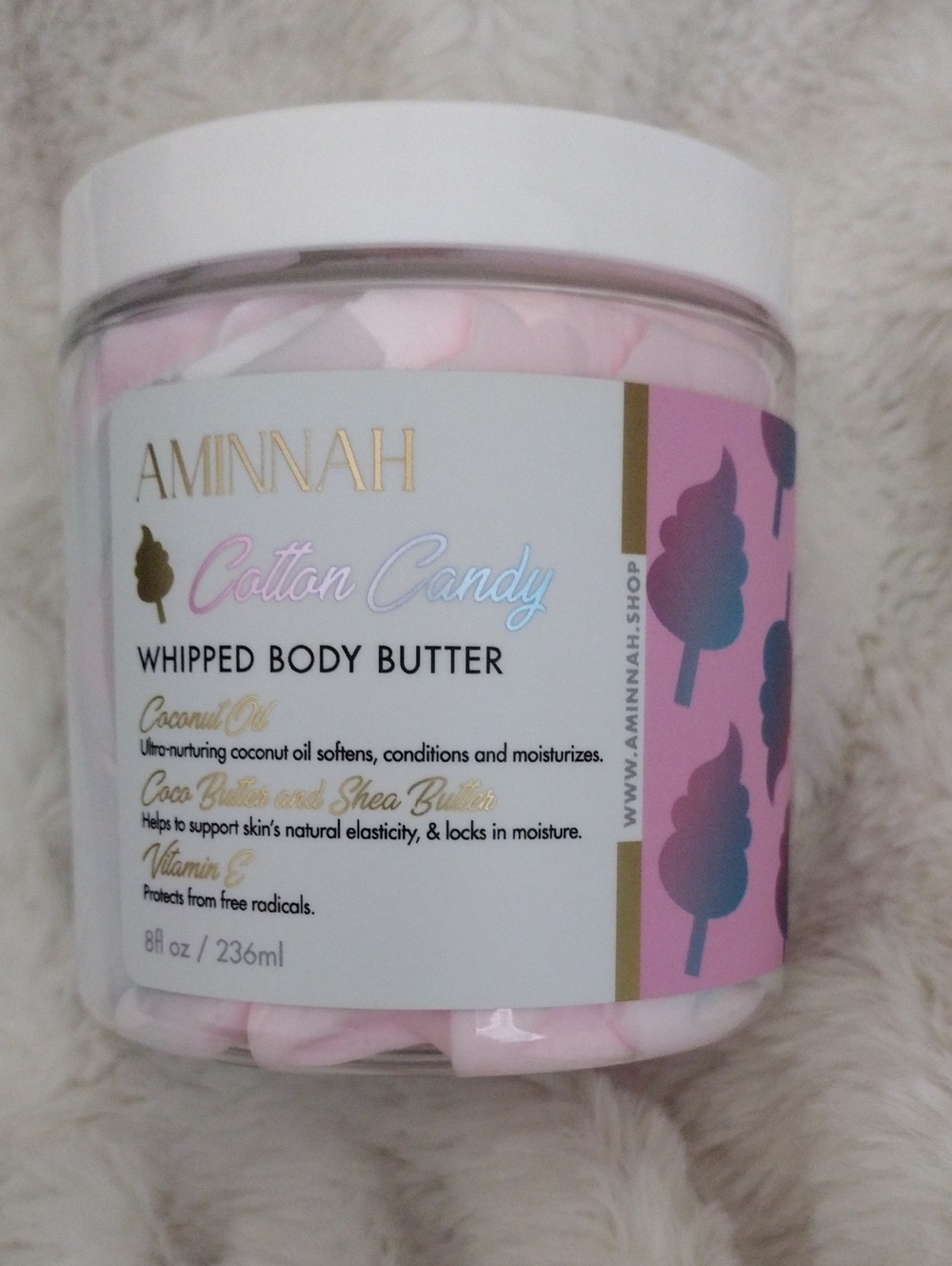 Aminnah Cotton Candy Whipped Body Butter